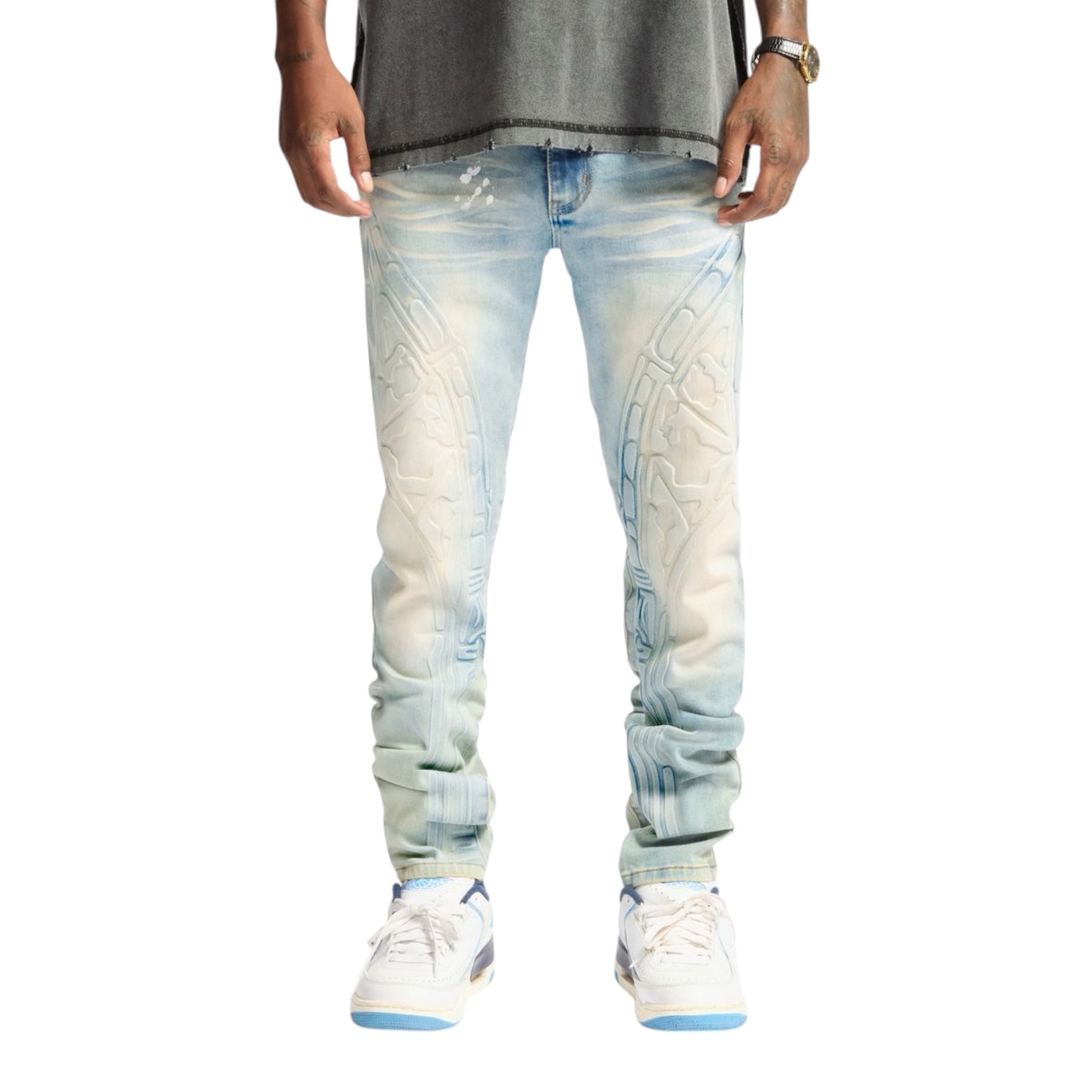 MELEE: Musashi Embossed Jeans